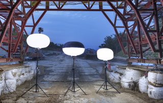 Infrastructure LED work light temporary balloon light
