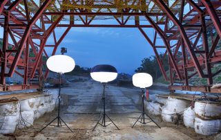 Infrastructure LED work light temporary balloon light