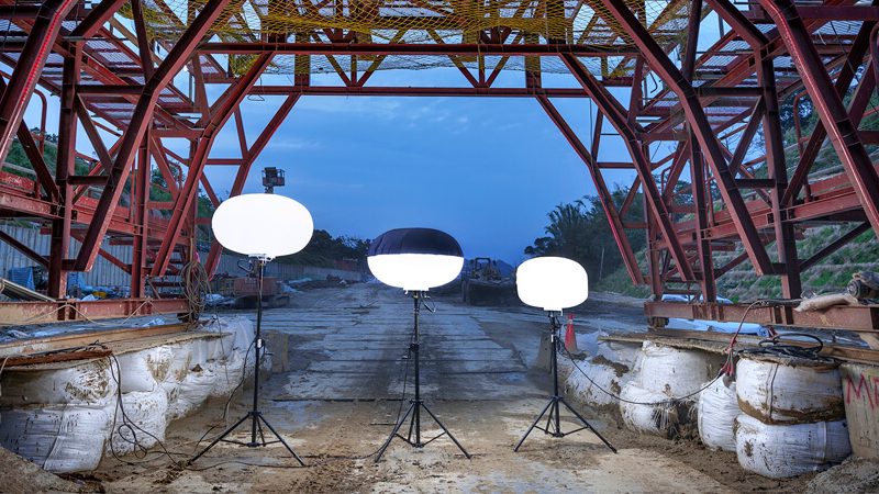 Infrastructure LED work light temporary balloon light