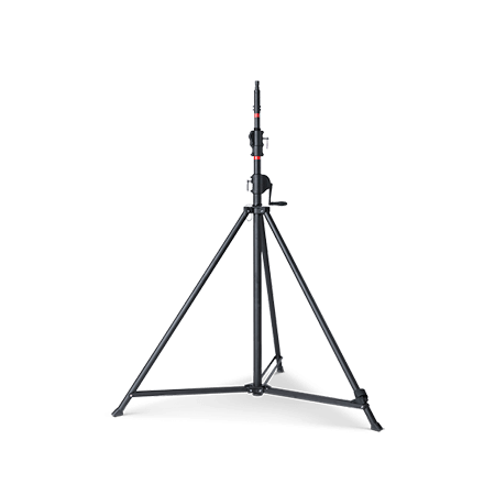 Heavy duty light stand tripod is a black aluminum support underpins the led balloon light