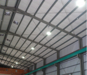 Advantage Of Led Lights-High bay light installed in steel plant