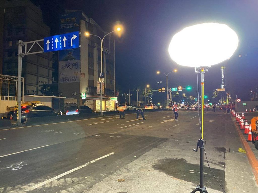 Road work lighting at a construction site - Yuang Light