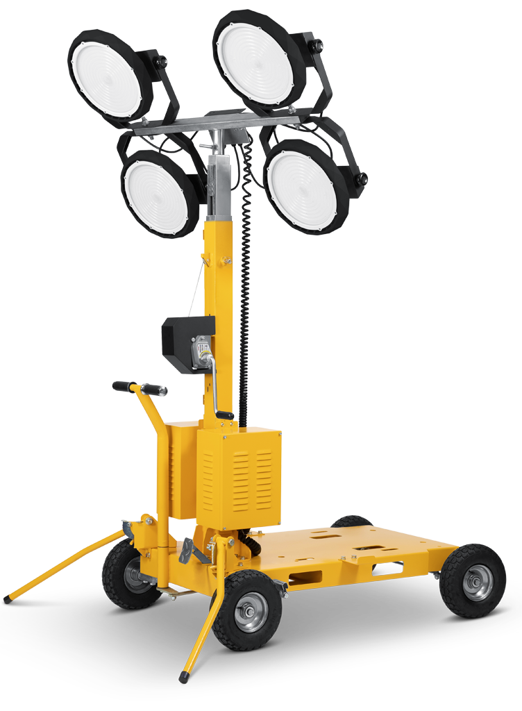 500W construction heavy duty twin mobile lighting tower