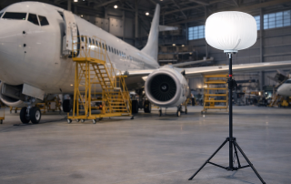 飛機棚廠+LED氣球燈