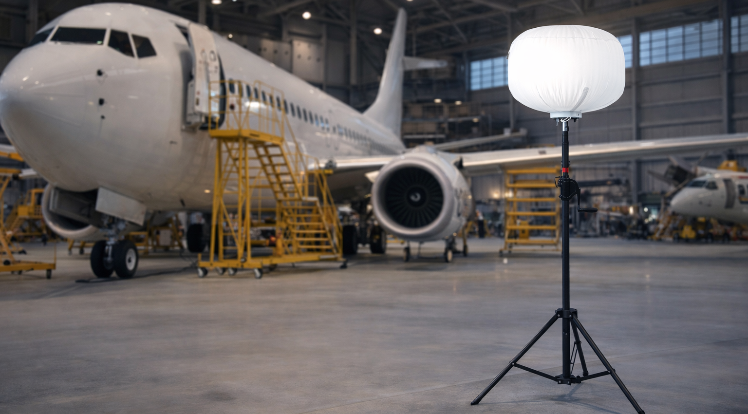 飛機棚廠+LED氣球燈