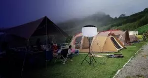 commercial lighting installations-camping