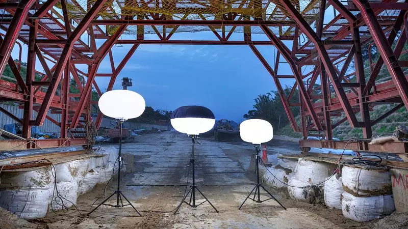 Infrastructure LED work light temporary balloon light