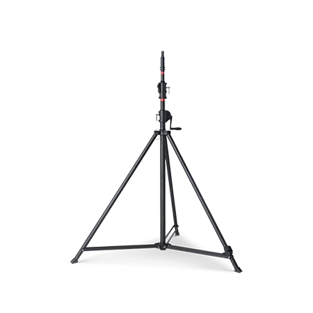 Heavy duty light stand tripod is a black aluminum support underpins the led balloon light