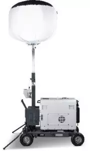 Equipped with generator and battery, mobile