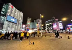 commercial lighting installations-outdoor performance venue